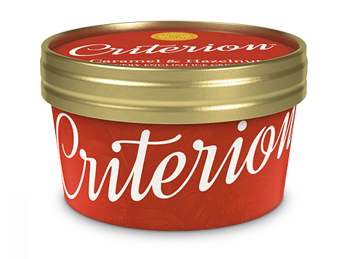 Criterion Caramel and Hazelnut Ice Cream Tub